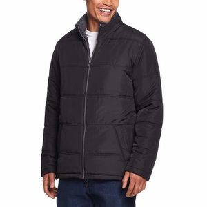 Mens Black Fleece Jacket 